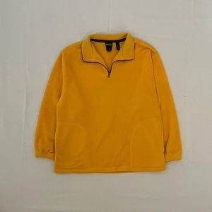 Yellow OUT Outdoor Urban Terrain Fleece Quarter Zip Sweatshirt Pullover